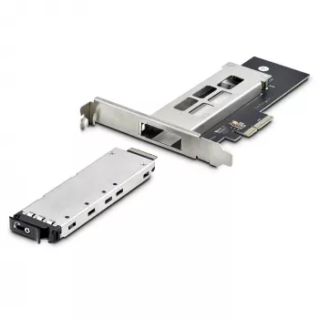 StarTech.com Rack móvel/backplane M.2 NVMe SSD para PCIe x4 com gaveta removível para slot de expansão PCI Express, instalação sem ferramentas, baia de disco hot-swap PCIe 4.0/3.0, fechadura com chave – 2 chaves incluídas