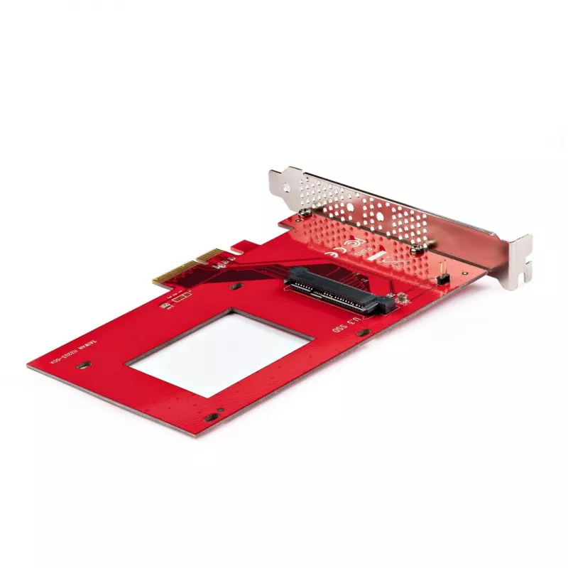 StarTech.com placa adaptadora de U.3 para PCIe, adaptador PCIe 4.0 x4 para SSD NVMe U.3 de 2,5 polegadas, placa de expansão PCI Express SFF-TA-1001 para desktops/servidores, em conformidade com TAA – independente do sistema operativo