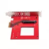 StarTech.com placa adaptadora de U.3 para PCIe, adaptador PCIe 4.0 x4 para SSD NVMe U.3 de 2,5 polegadas, placa de expansão PCI Express SFF-TA-1001 para desktops/servidores, em conformidade com TAA – independente do sistema operativo