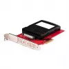 StarTech.com placa adaptadora de U.3 para PCIe, adaptador PCIe 4.0 x4 para SSD NVMe U.3 de 2,5 polegadas, placa de expansão PCI Express SFF-TA-1001 para desktops/servidores, em conformidade com TAA – independente do sistema operativo