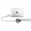 StarTech.com Hub USB-C de 2 portas com Ethernet e RS-232, dongle USB-C para USB-A acoplado, pass-through 100 W PD, 2x USB-A 5 Gbit/s, Ethernet Gigabit, RS232 Série (FTDI)