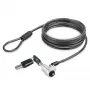StarTech.com Cabo de segurança para portátil compatível com Noble Wedge®; 1,8 m, fechadura de chave antifurto, cabo de segurança para portáteis Dell XPS/Latitude/2-in-1, cabo de aço resistente a cortes para portátil