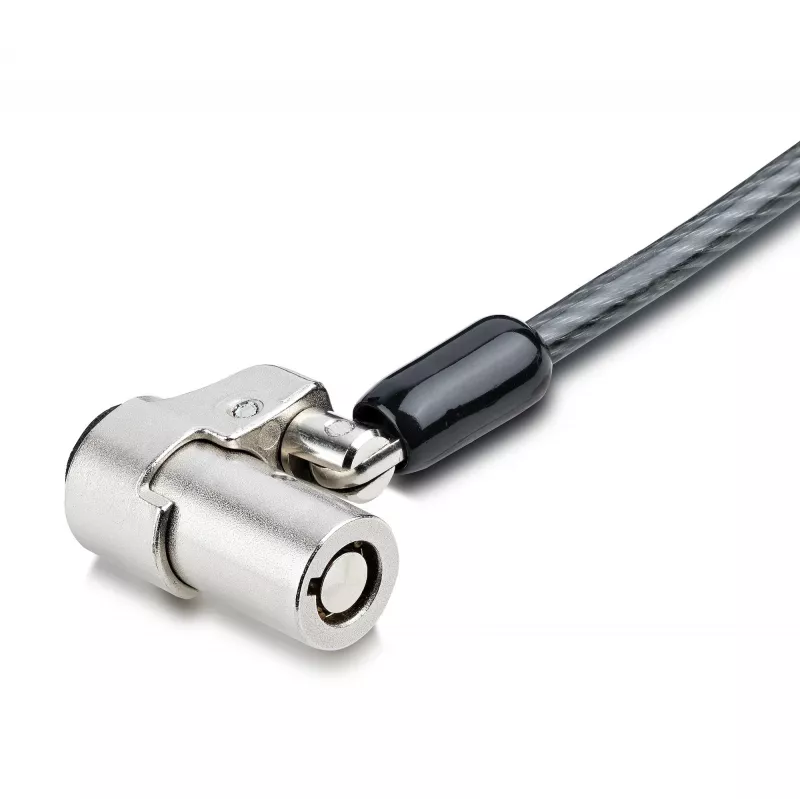 StarTech.com Cabo de segurança para portátil compatível com Noble Wedge®; 1,8 m, fechadura de chave antifurto, cabo de segurança para portáteis Dell XPS/Latitude/2-in-1, cabo de aço resistente a cortes para portátil