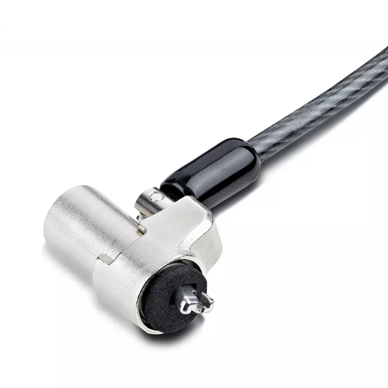 StarTech.com Cabo de segurança para portátil compatível com Noble Wedge®; 1,8 m, fechadura de chave antifurto, cabo de segurança para portáteis Dell XPS/Latitude/2-in-1, cabo de aço resistente a cortes para portátil