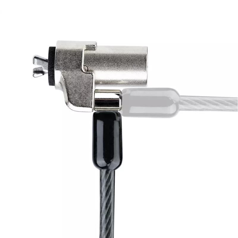 StarTech.com Cabo de segurança para portátil compatível com Noble Wedge®; 1,8 m, fechadura de chave antifurto, cabo de segurança para portáteis Dell XPS/Latitude/2-in-1, cabo de aço resistente a cortes para portátil