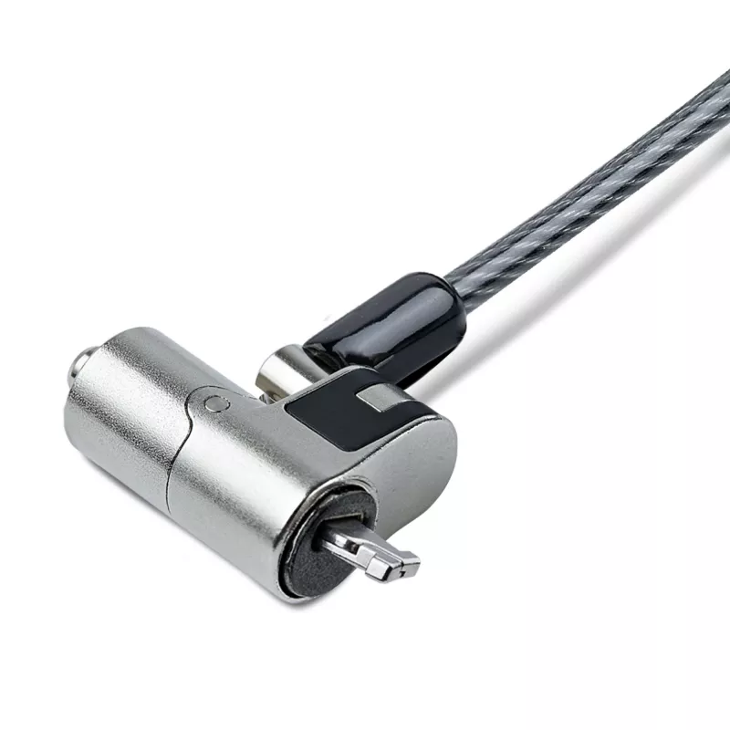 StarTech.com Cabo de segurança Nano para portátil, 1,8 m, antifurto com chave, cabo de segurança para portáteis com slot Nano, para portáteis EliteBook/Lenovo X1/2-in-1, cabo de aço resistente a cortes para portátil