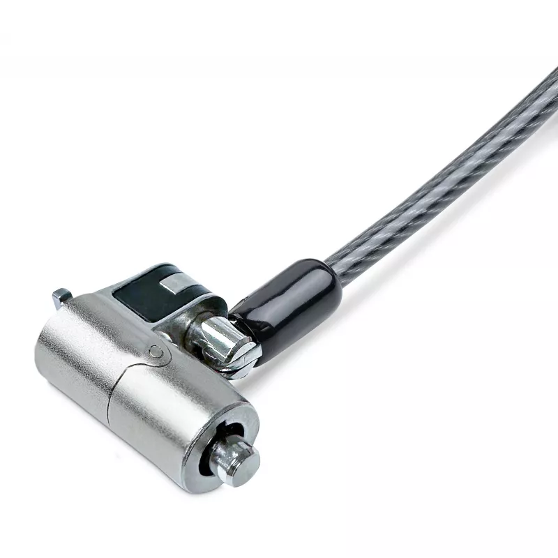 StarTech.com Cabo de segurança Nano para portátil, 1,8 m, antifurto com chave, cabo de segurança para portáteis com slot Nano, para portáteis EliteBook/Lenovo X1/2-in-1, cabo de aço resistente a cortes para portátil