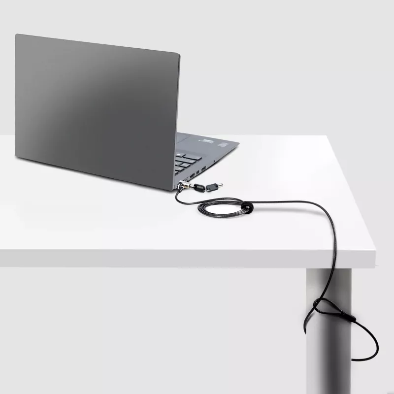 StarTech.com Cabo de segurança Nano para portátil, 1,8 m, antifurto com chave, cabo de segurança para portáteis com slot Nano, para portáteis EliteBook/Lenovo X1/2-in-1, cabo de aço resistente a cortes para portátil