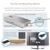 StarTech.com Docking station universal USB4 e Thunderbolt 4, quatro ecrãs em Windows, dois ecrãs em MacBook, dock HDMI DP com função de carregamento de portátil de 98W