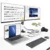 StarTech.com Docking station universal USB4 e Thunderbolt 4, quatro ecrãs em Windows, dois ecrãs em MacBook, dock HDMI DP com função de carregamento de portátil de 98W