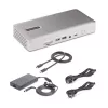 StarTech.com Docking station universal USB4 e Thunderbolt 4, quatro ecrãs em Windows, dois ecrãs em MacBook, dock HDMI DP com função de carregamento de portátil de 98W