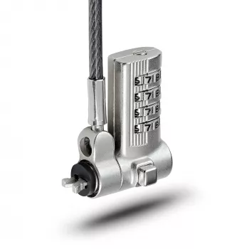 StarTech.com Cabo de segurança universal para portátil de 2 m, cabo de segurança para portáteis compatível com Noble Wedge®/Nano/K-Slot; cabo de fechadura de combinação sem chave, cabo de aço antifurto resistente a cortes