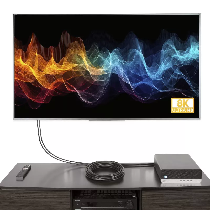 StarTech.com Cabo DisplayPort 1.4 ativo de 7,6 m (25 ft), cabo DisplayPort DP8K com HBR3, HDR10, MST, DSC 1.2, HDCP 2.2, 8K 60 Hz, 4K 120 Hz – cabo DP 1.4, M/M