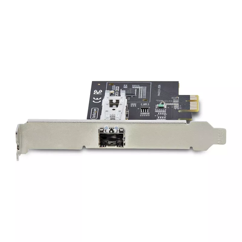 StarTech.com Placa de rede SFP GbE de 1 porta, PCIe 2.1 x1, Intel I210-IS, controlador 1GbE, 1000BASE cobre/fibra, NIC Gigabit Ethernet de porta única, para desktops/servidores – compatível com Windows e Linux