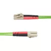 StarTech.com Cabo de fibra ótica multimodo OM5 LC para LC (UPC) de 2m (6.6ft), 50/125µm duplex LOMMF Zipcord, VCSEL, 40G/100G, cabo de patch de fibra ótica LSZH