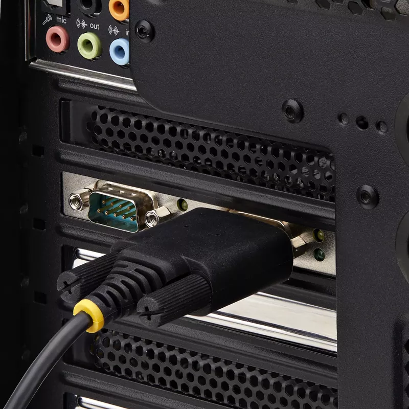 StarTech.com Placa série PCIe de 2 portas, placa série PCI Express dual port para RS232/RS422/RS485 (DB9), suportes Low-Profile incluídos, UART 16C1050, Windows/Linux, compatível com TAA – proteção ESD nível 4