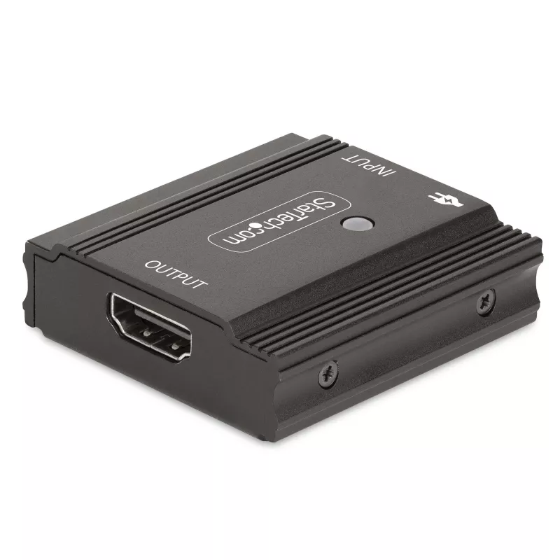 StarTech.com Amplificador de sinal HDMI 8K 60Hz de 10 m, repetidor HDMI 2.1 inline ativo e amplificador de sinal de vídeo até 8K 60Hz/4K 144Hz, extensor de cabo HDMI compacto – extensão de sinal HDMI