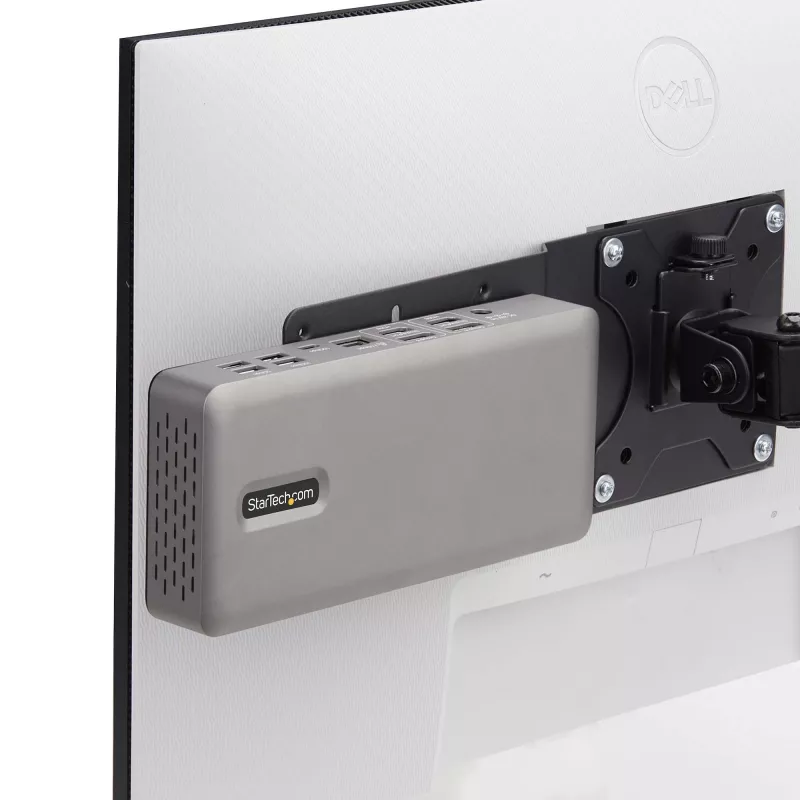 StarTech.com Suporte de montagem VESA para NUC/Thin Clients ou docking stations de portátil, placa de expansão compatível com VESA 75x75/100x100 para mini-PC