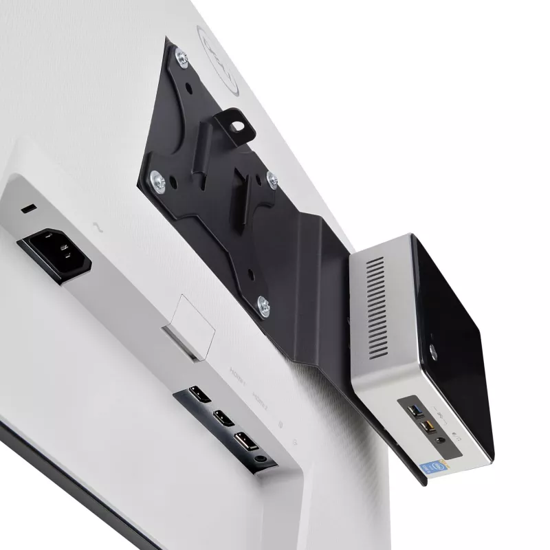 StarTech.com Suporte de montagem VESA para NUC/Thin Clients ou docking stations de portátil, placa de expansão compatível com VESA 75x75/100x100 para mini-PC