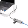 StarTech.com Hub USB-C de 3 portas com Ethernet 2,5 Gbit/s e Power Delivery 100 W pass-through, USB 3.2 10 Gbit/s, 2x USB-A/1x USB-C, hub adaptador USB Type-C portátil