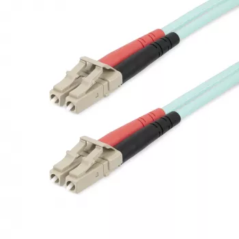 StarTech.com Cabo de fibra ótica multimodo OM4 LC/UPC para LC/UPC de 20m (65ft), fibra Zipcord 50/125µm LOMMF/VCSEL, 100G, baixa perda de inserção – cabo jumper de fibra ótica LSZH