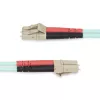 StarTech.com Cabo de fibra ótica multimodo OM4 LC/UPC para LC/UPC de 20m (65ft), fibra Zipcord 50/125µm LOMMF/VCSEL, 100G, baixa perda de inserção – cabo jumper de fibra ótica LSZH