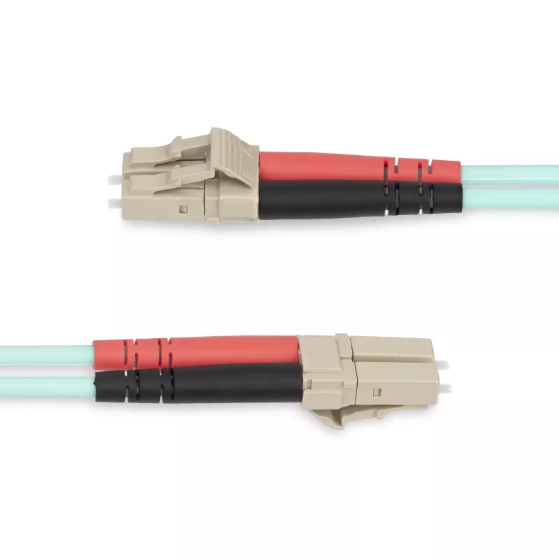 StarTech.com Cabo de fibra ótica multimodo OM4 LC/UPC para LC/UPC de 20m (65ft), fibra Zipcord 50/125µm LOMMF/VCSEL, 100G, baixa perda de inserção – cabo jumper de fibra ótica LSZH