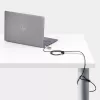 StarTech.com Fechadura slim Lock compatível com K-Slot, cabo de segurança de 1,5 m, proteção antifurto de secretária para portátil/notebook, cabo de aço resistente a cortes, fechadura de combinação