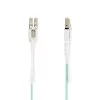 StarTech.com Cabo de fibra ótica multimodo OM4 LC para LC (UPC) de 3 m (9,8 ft) com patilhas push-pull, 50/125 µm, 100G, resistente a dobras, baixa perda de inserção – cabo de patch de fibra ótica LSZH