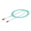 StarTech.com Cabo de fibra ótica multimodo OM4 LC para LC (UPC) de 3 m (9,8 ft) com patilhas push-pull, 50/125 µm, 100G, resistente a dobras, baixa perda de inserção – cabo de patch de fibra ótica LSZH