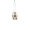 StarTech.com Cabo de fibra ótica multimodo OM4 LC para LC (UPC) de 5m com patilhas push-pull, 50/125µm, 100G, resistente a dobras, baixa perda de inserção – cabo jumper de fibra ótica LSZH
