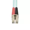 StarTech.com Cabo de fibra ótica multimodo OM4 LC/UPC para LC/UPC de 25 m (82 pés), fibra Zipcord 50/125 µm LOMMF/VCSEL, 100G, baixa perda de inserção – cabo jumper de fibra ótica LSZH