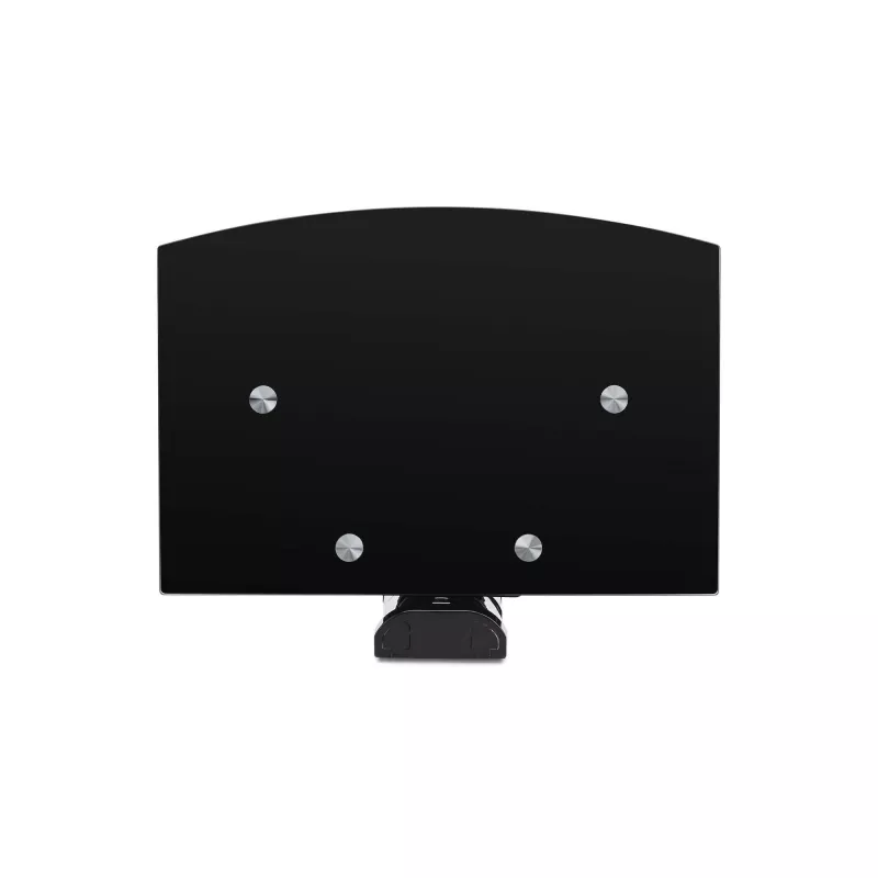 StarTech.com Prateleiras de parede flutuantes duplas para equipamentos AV, prateleira de altura ajustável para debaixo da TV, organização de equipamentos A/V em prateleiras de vidro temperado preto