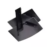 StarTech.com Prateleiras de parede flutuantes duplas para equipamentos AV, prateleira de altura ajustável para debaixo da TV, organização de equipamentos A/V em prateleiras de vidro temperado preto