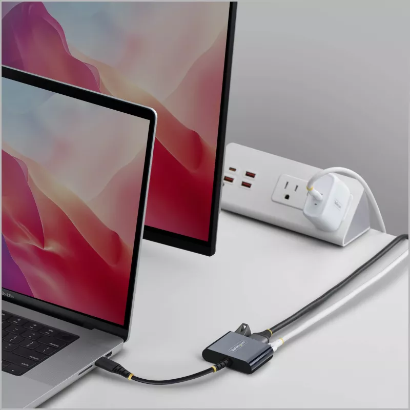 StarTech.com adaptador multiporta de USB-C para HDMI com carregamento PD de 140 W, HDMI 4K a 60 Hz, hub USB de 5 Gbit/s, mini dock para MacBook / Dell / Thinkpad / HP / iPad / tablets