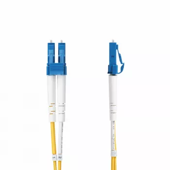 StarTech.com Cabo de fibra ótica monomodo OS2 duplex LC para LC (UPC) de 20m (65,6ft), 9/125 µm, 100G, resistente a dobras, baixa perda de inserção – cabo jumper de fibra ótica LSZH