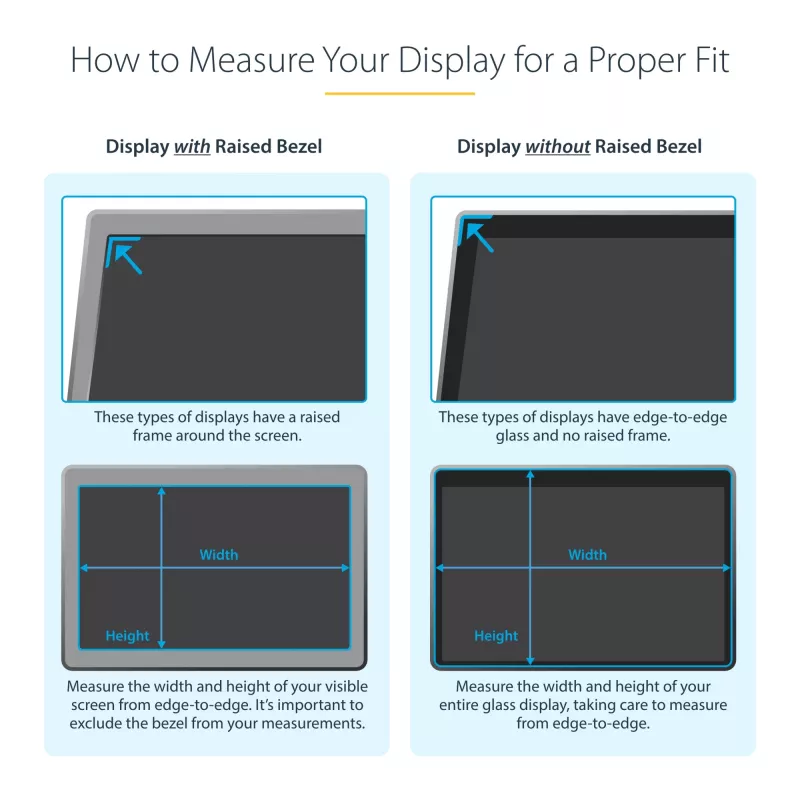 Película de proteção para monitor StarTech.com 68,6 cm (27″) 16:9 Gold, reversível com privacidade melhorada, filtro de proteção brilhante para computador, proteção de ecrã removível, +/- 30°