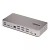 Docking station USB4 StarTech.com para três monitores, 4K 60Hz HDMI ou DisplayPort, carregamento de portátil 100W, 2,5GbE, dock USB-C multi-monitor, sem drivers