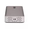 Docking station USB4 StarTech.com para três monitores, 4K 60Hz HDMI ou DisplayPort, carregamento de portátil 100W, 2,5GbE, dock USB-C multi-monitor, sem drivers