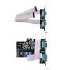 Placa PCIe serial StarTech.com de 4 portas, placa serial PCI Express quad-port para RS232/RS422/RS485 (DB9), suporte low-profile incl., UART 16C1050, Windows/Linux, conforme TAA – proteção ESD nível 4