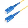 Cabo de fibra ótica StarTech.com 100m SC para SC (UPC) OS2 monomodo simplex, 9/125µm, 40G/100G, insensível a dobras, baixa atenuação de inserção, cabo jumper de fibra ótica LSZH
