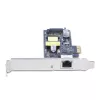 Placa de rede StarTech.com 1 porta 2.5Gbps NBASE-T PoE, Intel I225-V, NIC Multi-Gigabit 802.3af/at PoE+, placa LAN PCI Express para servidor, interface Ethernet SATA para desktop – compatível com Windows, Linux
