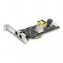 Placa de rede StarTech.com 2 portas 2.5Gbps NBASE-T PoE, Dual Intel I225-V, NIC Multi-Gigabit 802.3af/at PoE+, placa LAN PCI Express para servidor, alimentação LP4/8-Pin PCIe