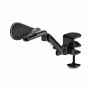 Apoio de braço ajustável StarTech.com para secretária de escritório, apoio ergonómico de braço/cotovelo, rotação 360 graus, montagem por aperto/sem perfuração, preto