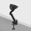 Apoio de braço ajustável StarTech.com para secretária de escritório, apoio ergonómico de braço/cotovelo, rotação 360 graus, montagem por aperto/sem perfuração, preto
