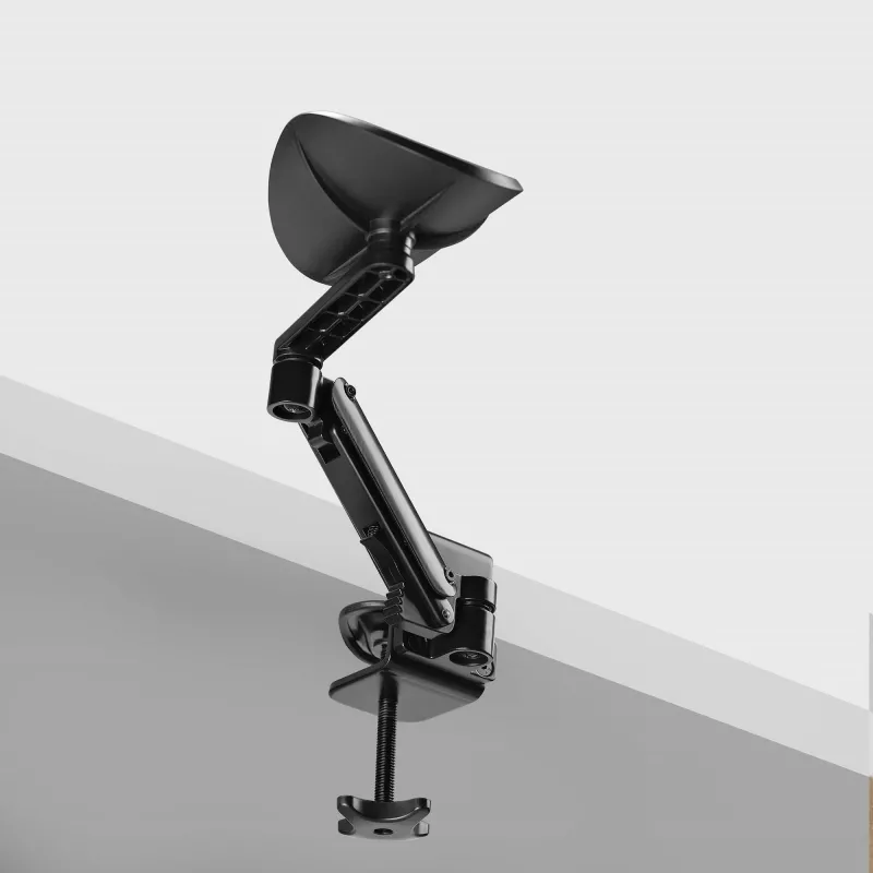 Apoio de braço ajustável StarTech.com para secretária de escritório, apoio ergonómico de braço/cotovelo, rotação 360 graus, montagem por aperto/sem perfuração, preto
