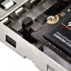 Baía de troca StarTech.com Dual-Bay M.2 NVMe SSD para PCIe x8; bifurcação necessária; instalação sem ferramentas, backplane PCIe com duas baías de disco hot-swap