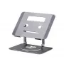 Suporte de portátil giratório StarTech.com, rotação 360°, elevador ergonómico de secretária para computador, plataforma elevada com inclinação ajustável, máx. 5 kg, estrutura em alumínio, design portátil