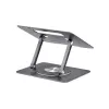 Suporte de portátil giratório StarTech.com, rotação 360°, elevador ergonómico de secretária para computador, plataforma elevada com inclinação ajustável, máx. 5 kg, estrutura em alumínio, design portátil