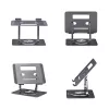 Suporte de portátil giratório StarTech.com, rotação 360°, elevador ergonómico de secretária para computador, plataforma elevada com inclinação ajustável, máx. 5 kg, estrutura em alumínio, design portátil